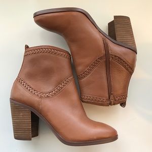 Tan booties